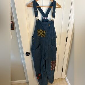 Urban Outfitters Corduroy Patch Overalls - Size L